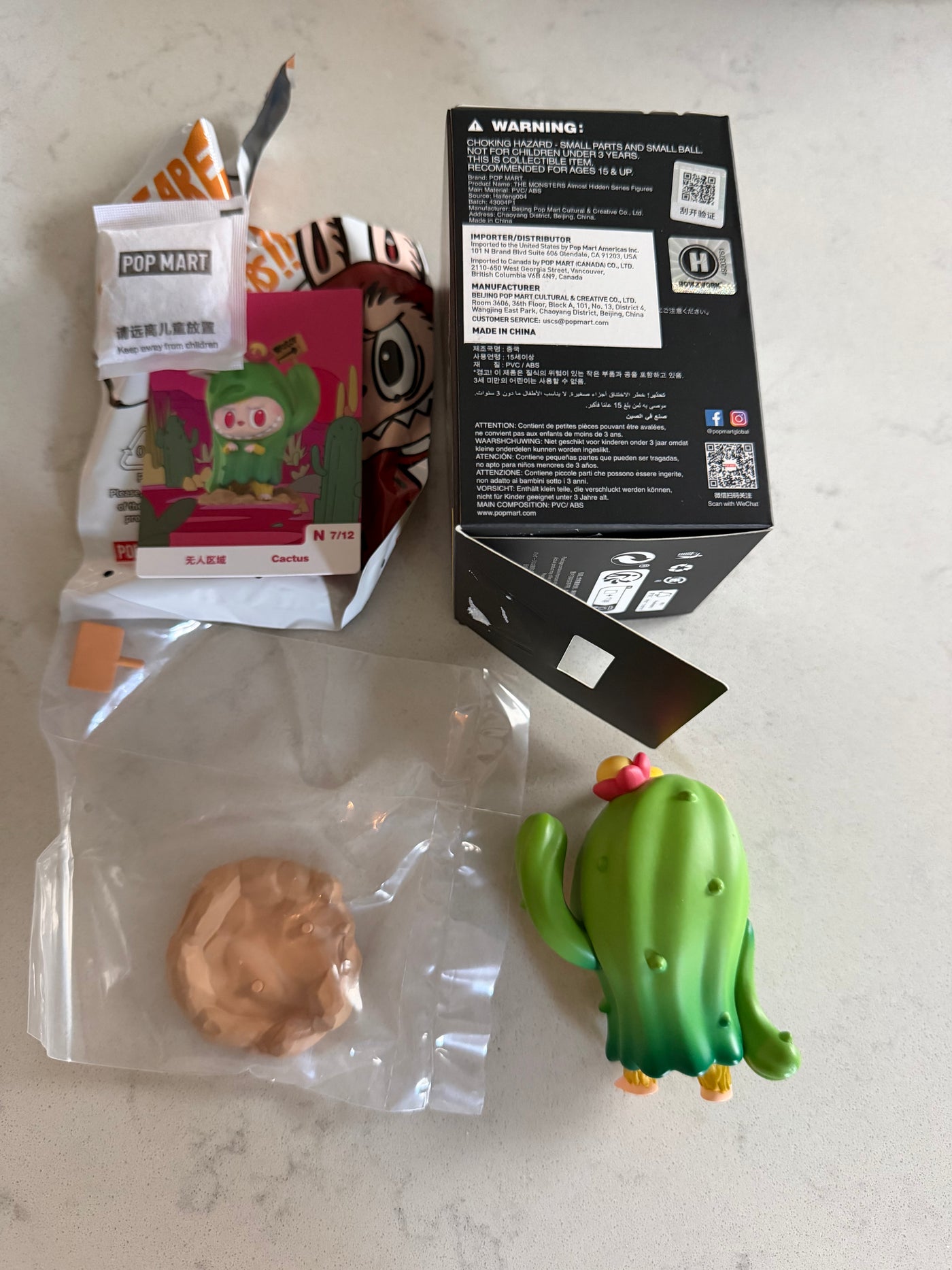 Pop Mart Labubu The Monsters Almost Hidden Cactus Figure USA SELLER New