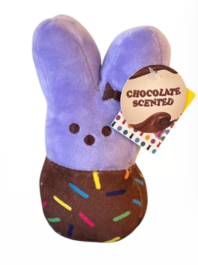 Peeps 2024 Peep Chocolate Scented Purple Easter Bunny 5.75" Plush New with Tag