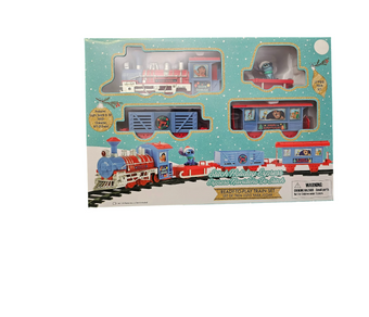 Disney Stitch Holiday Christmas Express Train Set Light Sound New With Box