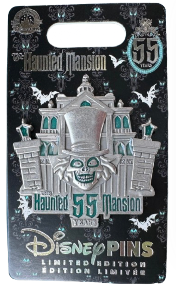 Disney Parks Hitchhiking Ghosts Haunted Mansion 55th Hatbox Pin New With Tag