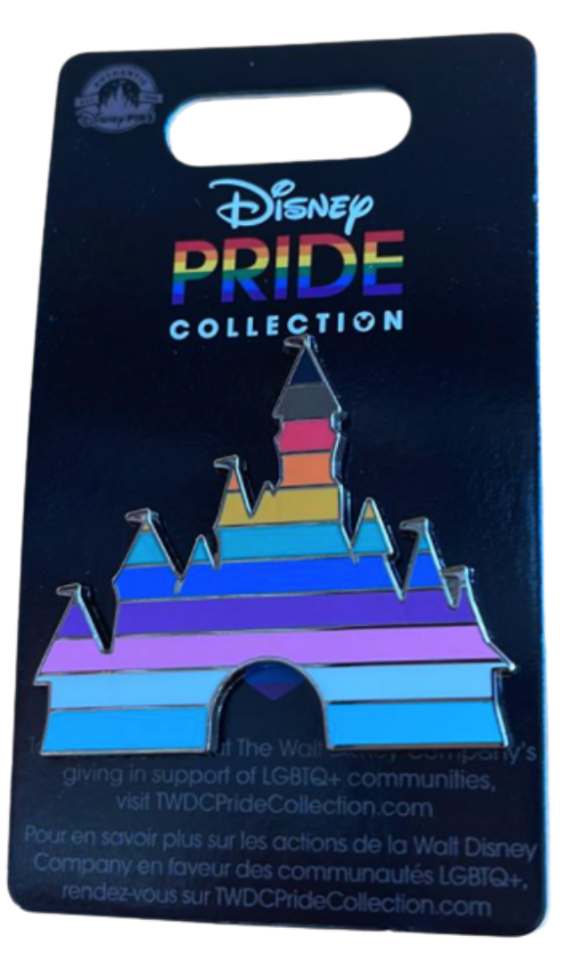Disney Parks Castle Icon Rainbow Disney Pride Collection New with Card