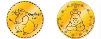 Disney Animal Kingdom Mombasa Winnie Gopher Collectible Coin Medallion New