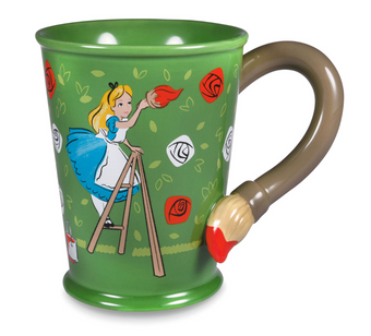 Hallmark Disney Alice in Wonderland Painting Roses Sculpted Mug New With Tag