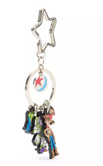Disney Parks Toy Story Pals Woody Buzz Slinky Dog Vinyl Keychain New with Tag