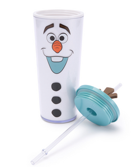 Disney Parks Olaf Straw Tumbler, Frozen New With Tag