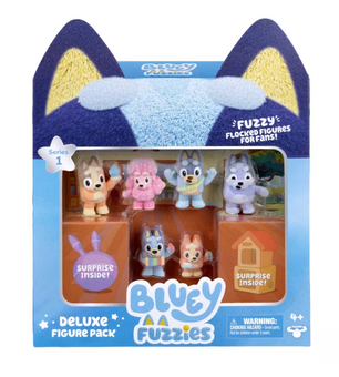 Disney Bluey Fuzzies Deluxe Figure Pack Toy New With Tag