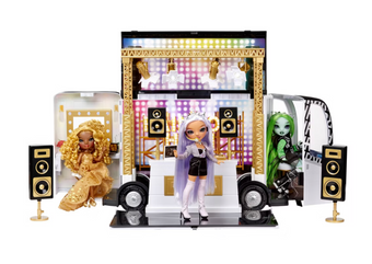 Rainbow High Rainbow Vision World Tour Bus & Stage 4-in-1 Playset Toy New W Box