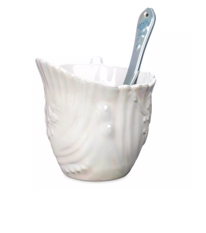 Disney Parks The Little Mermaid 35th Ceramic Coffee Mug W Dinglehopper Spoon New