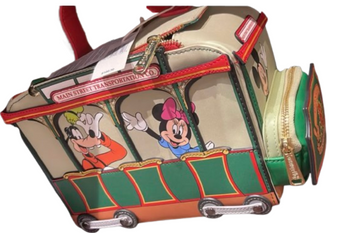 Disney Parks Mickey & Friends Main Street USA Trolley Loungefly Bag New with Tag