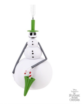 Disney Hallmark Nightmare Before Christmas Snowman Skellington Tree Ornament