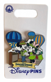 Disney Parks Saratoga Springs Resort & Spa Mickey Minnie Pin New with Card