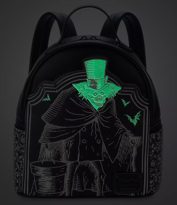 Disney Parks The Haunted Mansion Loungefly Mini Backpack Glow New With Tag