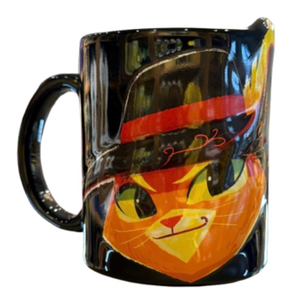 Universal Studios Shrek Puss in Boots Cat Gato Con Botas Coffee Mug New with Tag