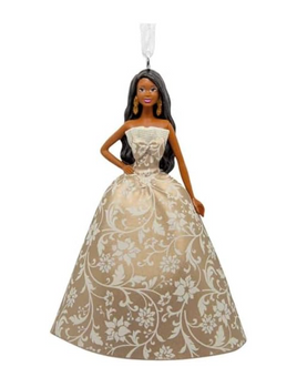 Hallmark Black Holiday Barbie 2025 Christmas Tree Ornament New With Box