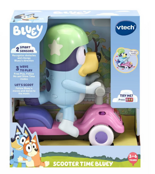 Disney VTech Bluey Scooter Time Bluey New with Box