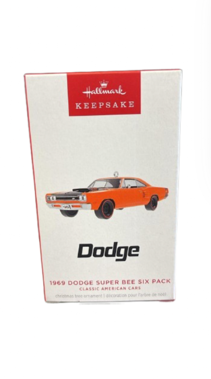Hallmark 2025 Keepsake 1969 Dodge Super Bee Six Pack Christmas Ornament New Box