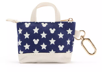 Disney Parks Mickey Mouse Icon Americana Micro Canvas Tote Bag Charm New W Tag