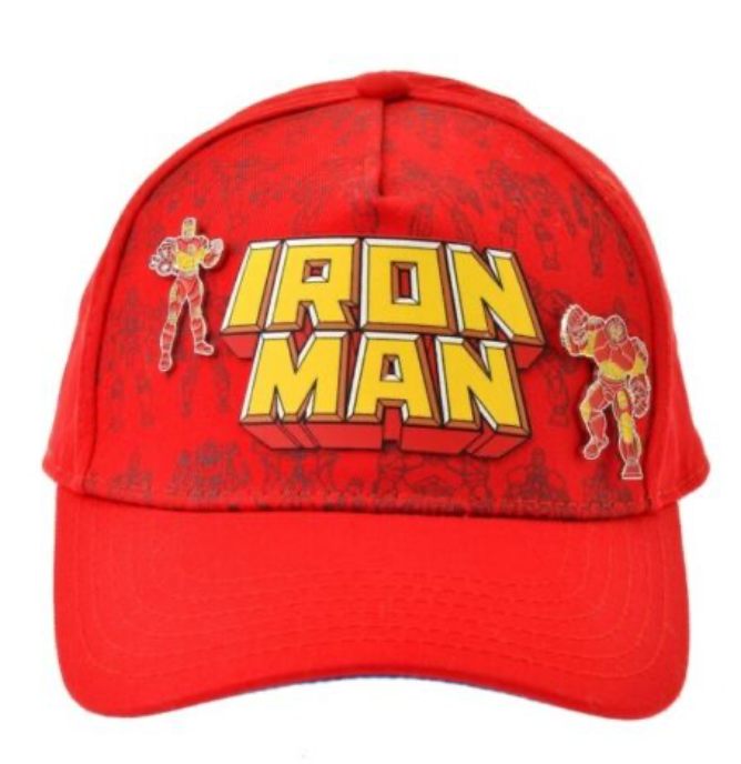 Disney Parks Marvel Iron Man Cap Hat Adult With Pins New With Tag