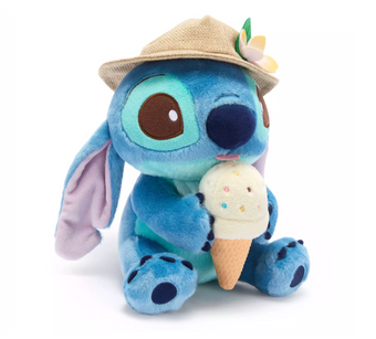 Disney Parks Summertime Stitch with Ice Cream 9inc Plush New with Tag