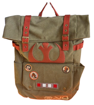 Disney Parks Star Wars Galaxy Edge Rebel Alliance Green Backpack New With Tag