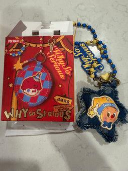 Pop Mart Labubu Why So Serious? Pendant Chain Rainbow Jelly Bean Clown USA New