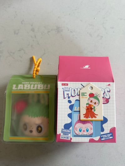 Pop Mart Labubu The Monsters Wacky Mart Grilled Sausage Pinch Pendant USA New