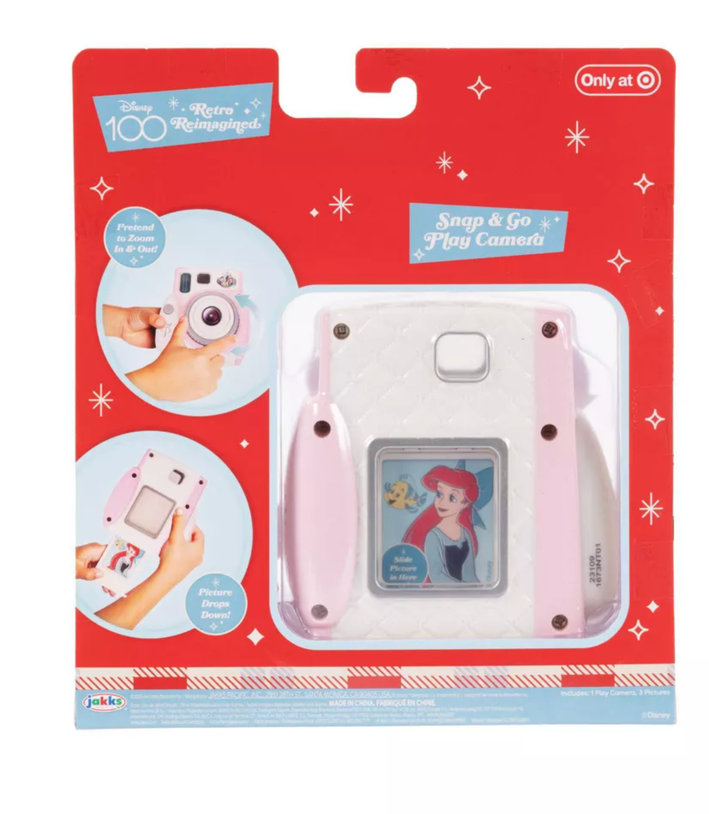 Disney 100 Retro Reimagined Princess Snap N Go Play Camera Toy New with Card