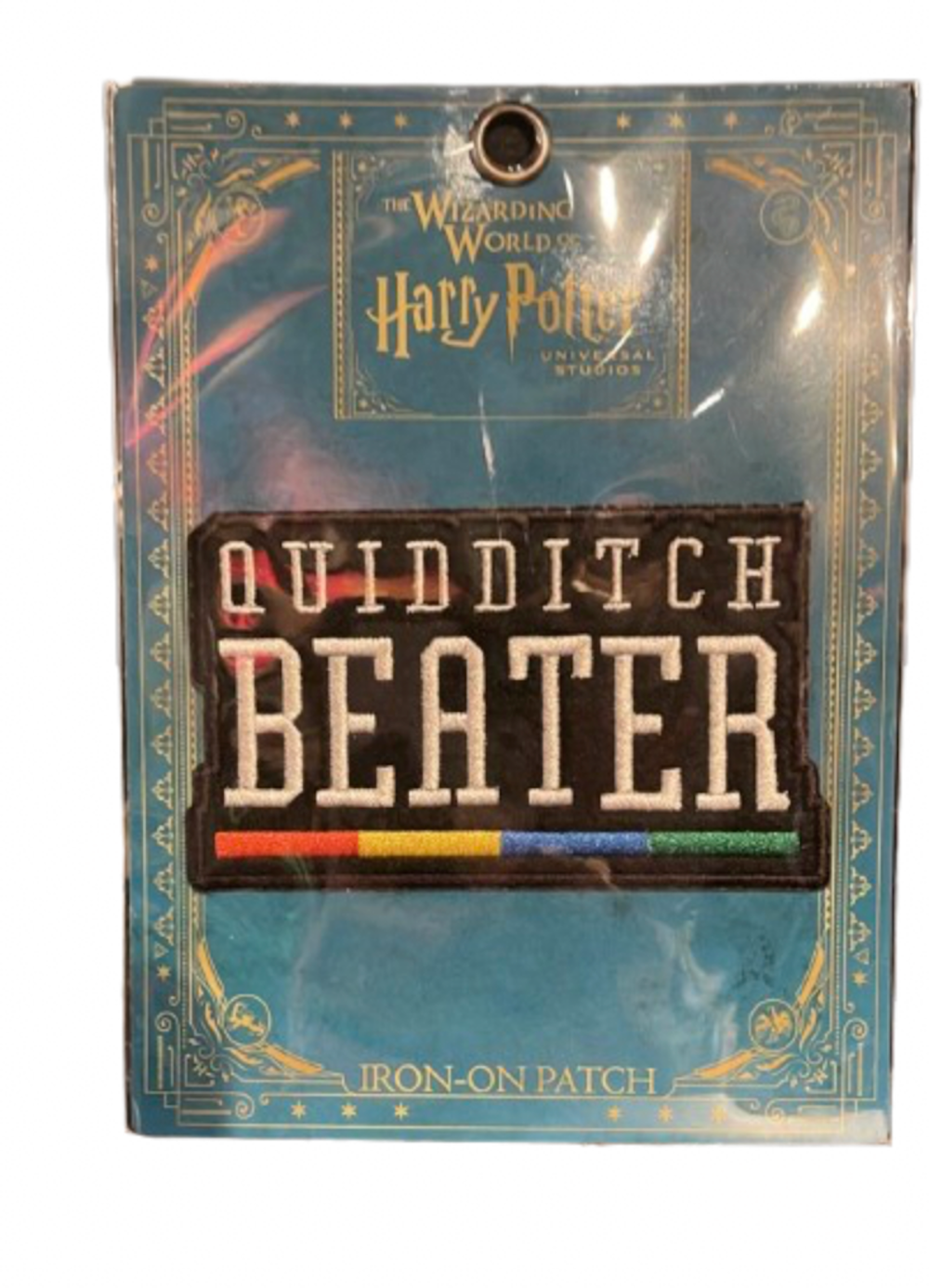 Universal Studios Harry Potter Quidditch Beater Iron on Patch New with Card