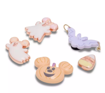 Disney Parks Mickey Minnie Mouse Cutie Ghost Halloween Jibbitz Set Crocs New
