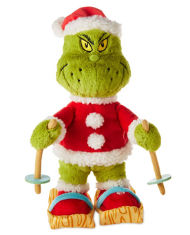 Hallmark Christmas Skiing Grinch Musical Plush With Motion New with Tag
