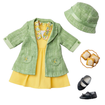 American Girl Disney Tiana Work Dress & Accessories for 18-inch Doll New w Box