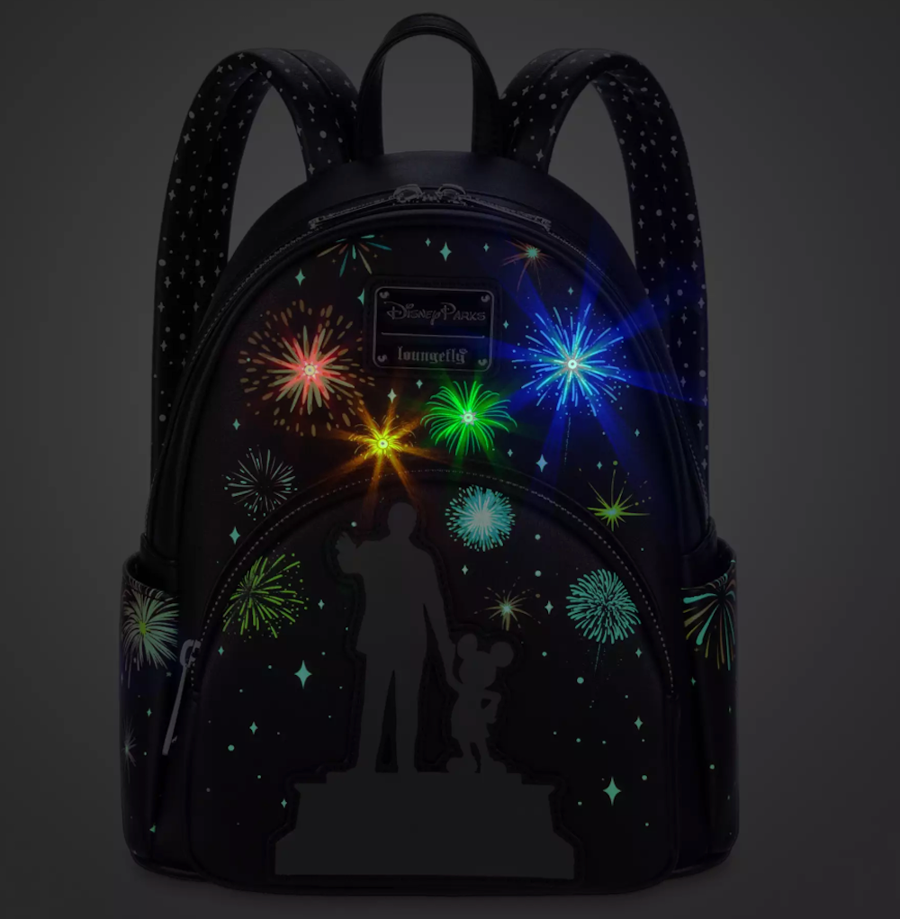 Disney 100 Walt Disney Mickey Partners Light-Up Loungefly Mini Backpack New