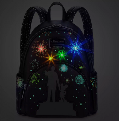 Disney 100 Walt Disney Mickey Partners Light-Up Loungefly Mini Backpack New