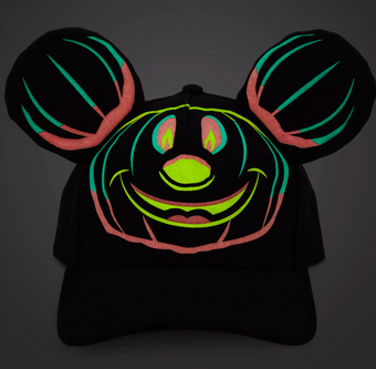 Disney Parks Halloween Mickey Pumpkin Baseball Hat Adult One Size New with Tag