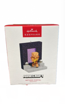 Hallmark 2024 Keepsake Minecraft Nether Portal Christmas Ornament New with Box