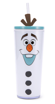 Disney Parks Olaf Straw Tumbler, Frozen New With Tag