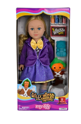 My Life As Willy Wonka Posable 18in Doll, Medium Blonde Hair, Blue Eyes New Box