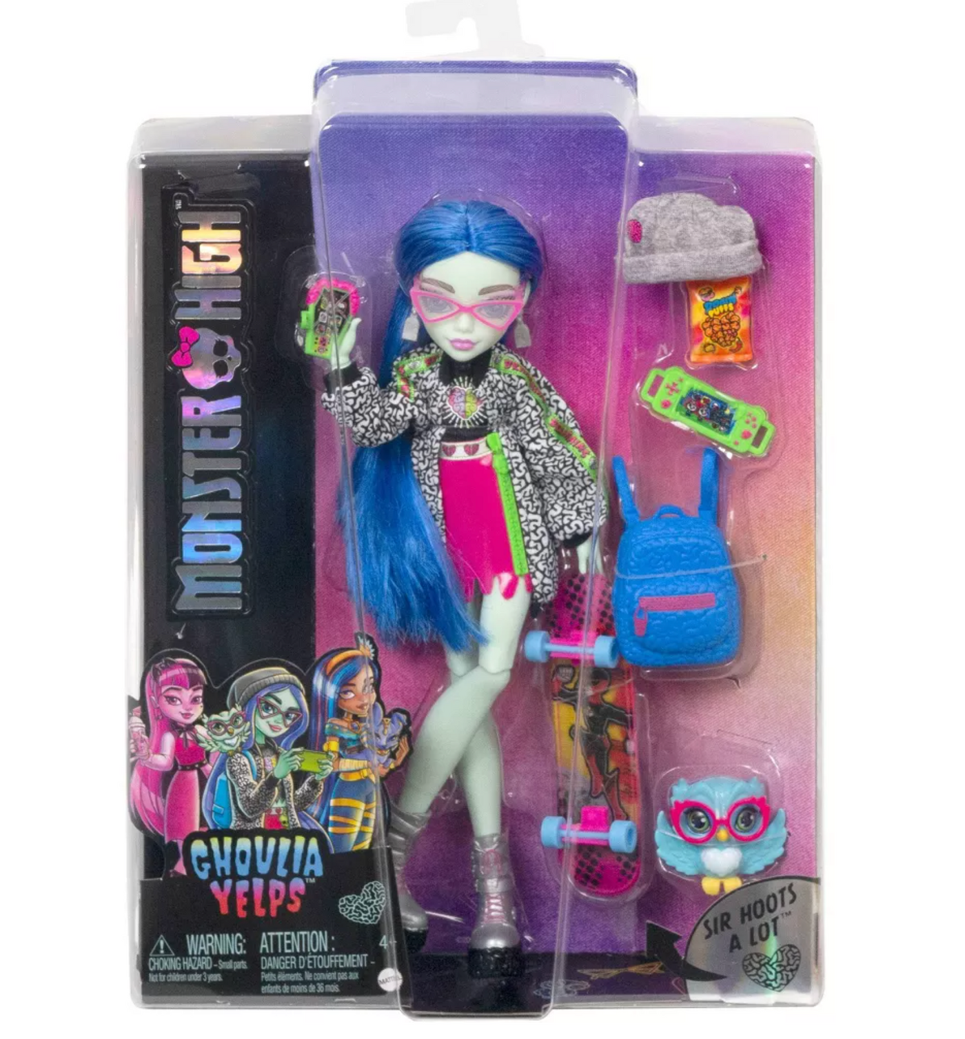 Mattel Monster High Ghoulia Yelps Doll with Accessories New with Box