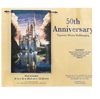 Disney Parks WDW 50th Magical Celebration Castle Tapestry Woven Wallhanging New