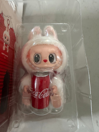 Pop Mart Labubu The Monsters Coca Cola Vinyl Face Plush Pendant Happy Factor New