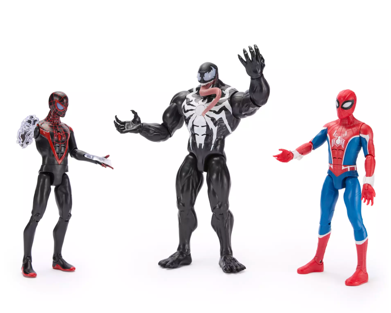 Disney SpiderMan Venom Miles Morales Talking Action Figure Marvel Power Icons