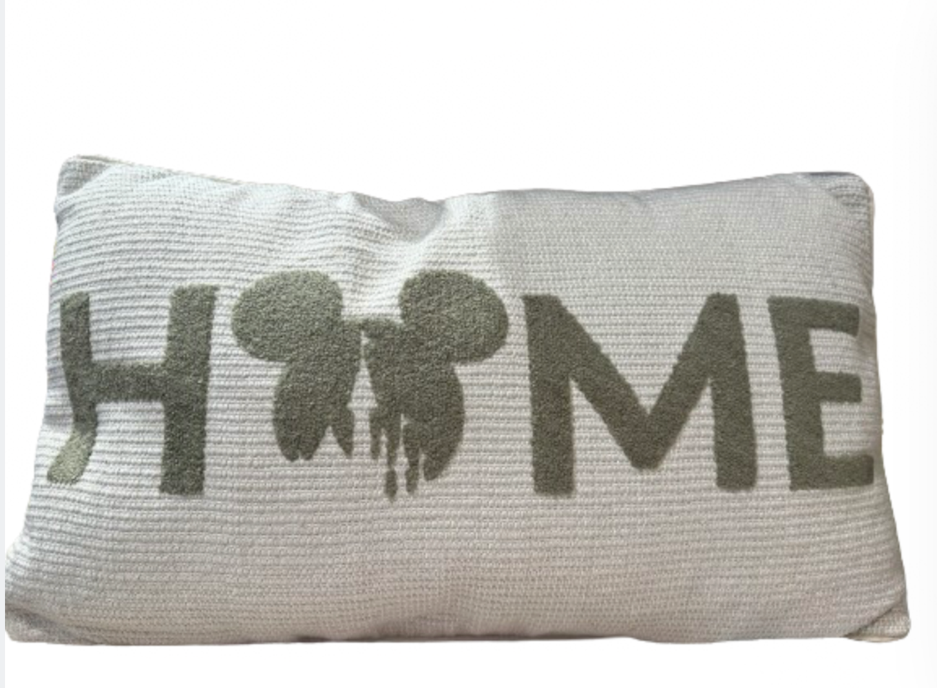 Disney Parks Homestead Collection Mickey Icon Home Castle Tan Pillow New w Tag