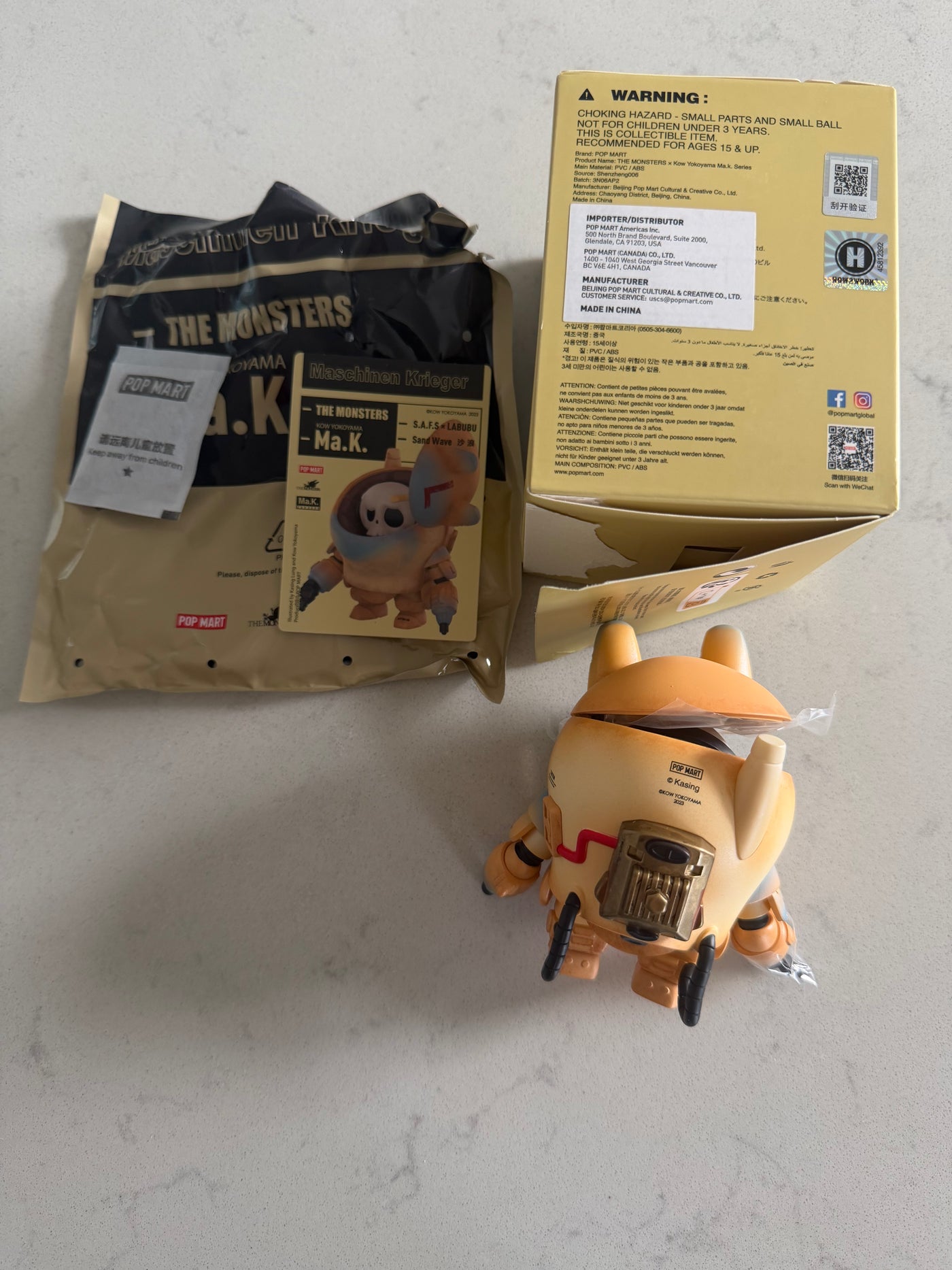 Pop Mart Labubu The Monsters x Kow Yokoyama Ma.k Sand Wave New w Box USA SELLER