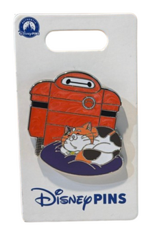 Disney Parks Big Hero 6 Baymax and Mochi Ultra Armor Pin New with Card