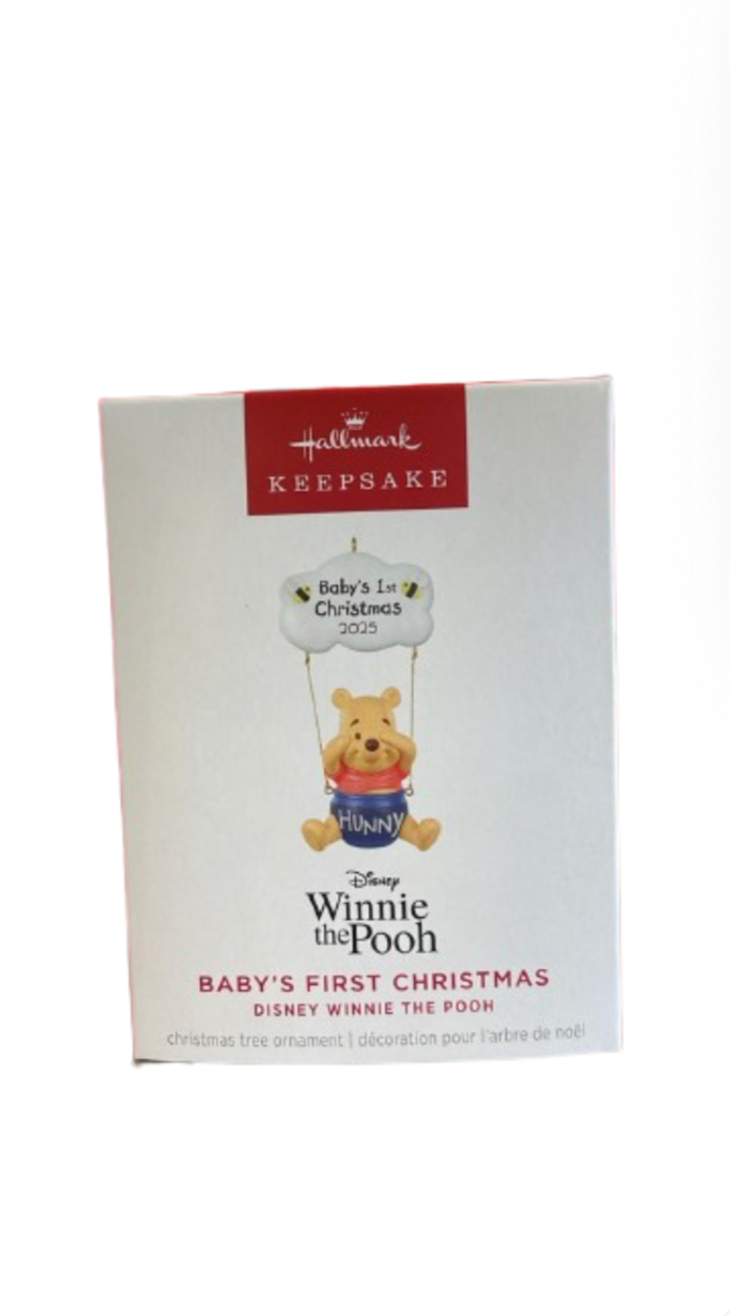 Hallmark 2025 Keepsake Winnie the Pooh Baby's First Christmas Ornament New w Box