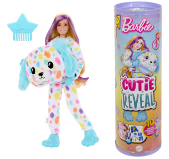 Barbie Cutie Reveal Doll, Dalmatian Costume & Accessories Toy New with Box