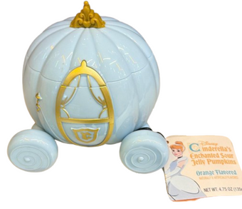 Disney Parks Cinderella Carriage w Sour Orange Pumpkin Gummies Candy New Sealed