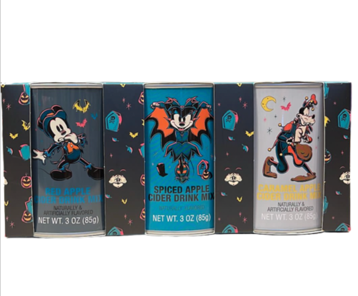 Disney Parks 2023 Halloween Apple Cider Drink Mix 3 Flavor Set New with Box