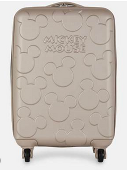 Disney Primark Mickey Mouse 21" Gold Cabin Approved Luggage Suitcase New W Tag