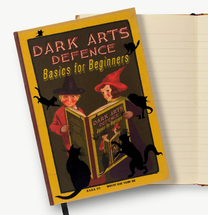 Universal Studios Harry Potter Dark Arts Defence Basics Lined Journal New